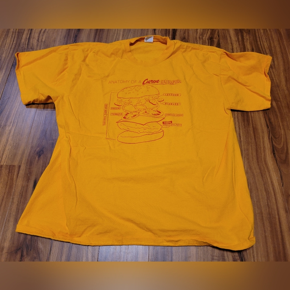 Altoona Curve MiLB Anatomy of a Curve Burger Short Sleeve Shirt SGA, Size 2XL